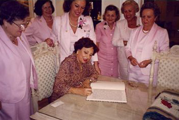 Fundadoras da Rede Feminina reunidas em 1996