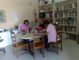 Cantinho da Leitura, biblioteca comunitária da Rede Feminina